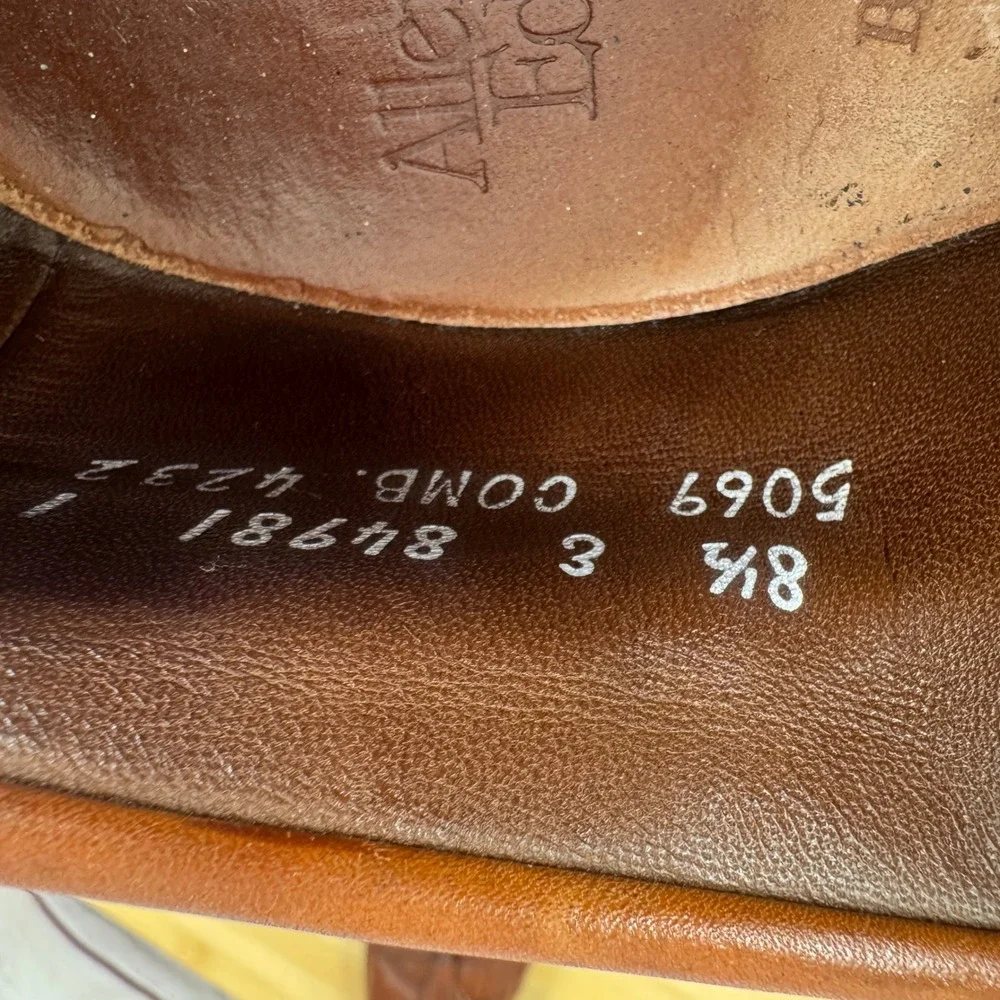 Allen‎ Edmonds Bridgton Tassel Loafer Wingtip Leather Mens Dress Shoes 8.5 Brown